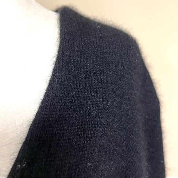 B Moss angora blend cardigan with crystal closure Sz L - Picture 4 of 8